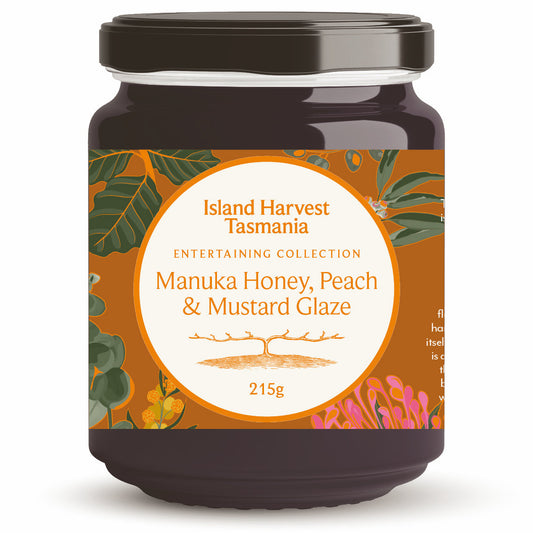 Manuka Honey Peach & Mustard Glaze