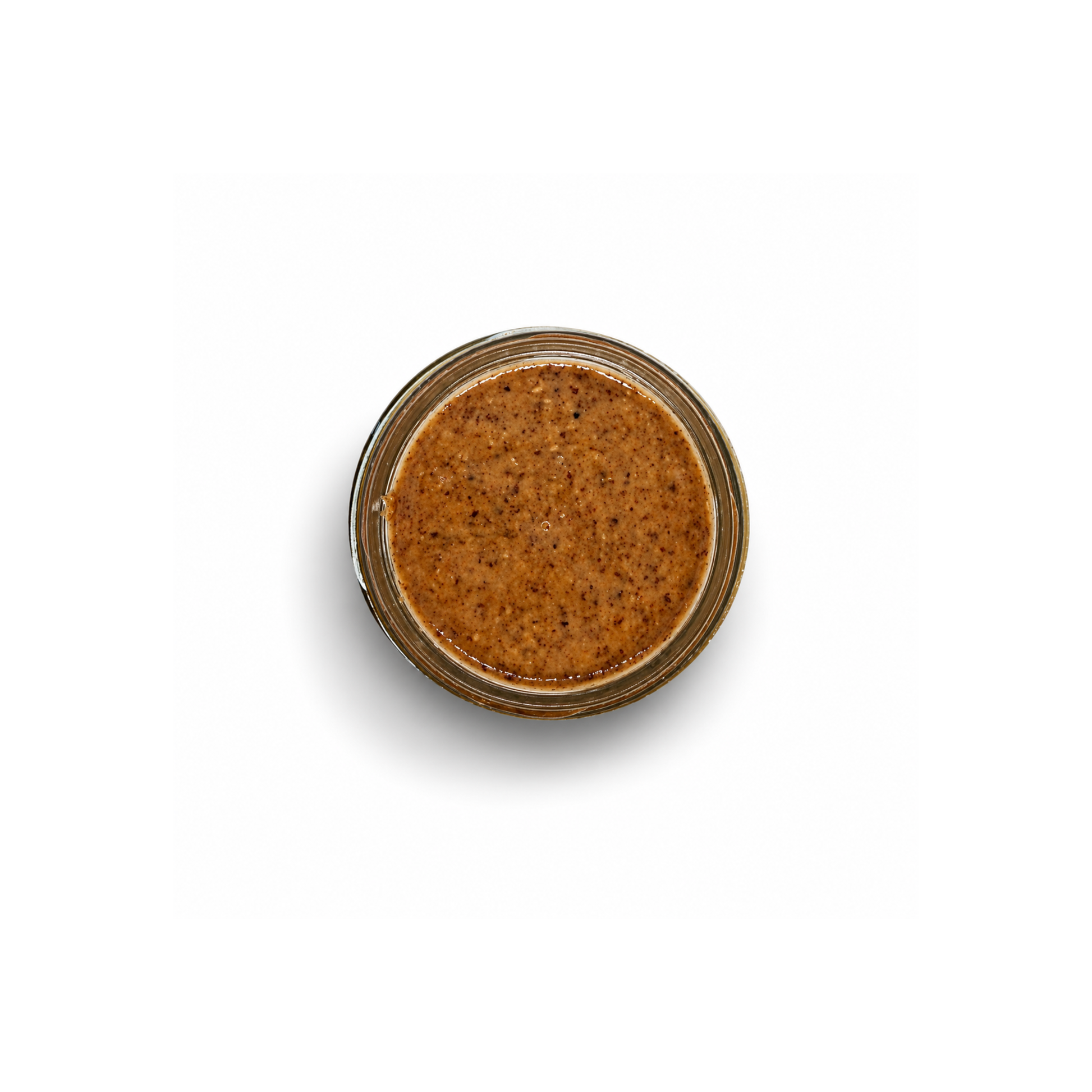 Close up of TassieToms wood smoked almond butter texture